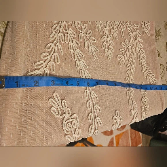 Betsy & Adam's New glamorous gown Ivory And Nude Sz S/M - Picture 12 of 13